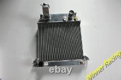 Radiateur en alliage adapté à la Morgan Plus 4 / +4 de 1954-1968 avec ventilateur électrique de 12 et support