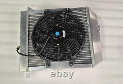 Radiateur en alliage avec ventilateur et fixations pour Morgan Plus 8 Eight 1968-2003