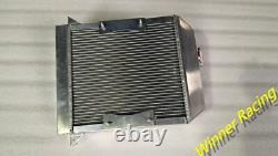 Radiateur en alliage avec ventilateur et fixations pour Morgan Plus 8 Eight 1968-2003