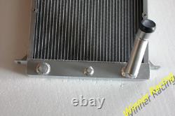 Radiateur en alliage avec ventilateur et fixations pour Morgan Plus 8 Eight 1968-2003