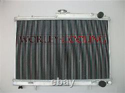 Radiateur en alliage d'aluminium 2 rangées 42mm pour Nissan Skyline R33 R34 RB25DET GTS-T GTR