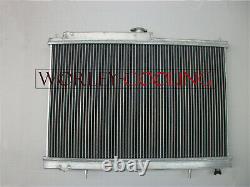 Radiateur en alliage d'aluminium 2 rangées 42mm pour Nissan Skyline R33 R34 RB25DET GTS-T GTR