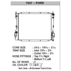Radiateur en alliage d'aluminium CSF pour Ford Mustang 05-13 V6 & V8 automatique + manuel