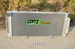 Radiateur en alliage d’aluminium haute performance 70 mm pour FORD GT40 V8 1964-1969 65 66 + 2 ventilateurs