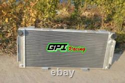 Radiateur en alliage d’aluminium haute performance 70 mm pour FORD GT40 V8 1964-1969 65 66 + 2 ventilateurs