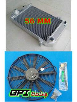 Radiateur en alliage d’aluminium pour Triumph TR4 MT 1961-1965 1964 + ventilateur 56 mm