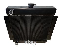 Radiateur en alliage grand chapeau pour Escort Mk1 Mk2 moteur Ford Zetec en aluminium noir