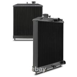 Radiateur en alliage noir à haut débit 42 mm pour Honda Civic EG EK EH EJ EM 88-00