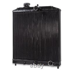 Radiateur en alliage noir à haut débit 42 mm pour Honda Civic EG EK EH EJ EM 88-00