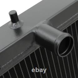 Radiateur en alliage noir à haut débit 42 mm pour Honda Civic EG EK EH EJ EM 88-00