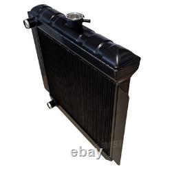 Radiateur en alliage pour Escort Mk1 Mk2, en-tête classique, moteur Ford Zetec, aluminium noir