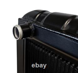 Radiateur en alliage pour Escort Mk1 Mk2, en-tête classique, moteur Ford Zetec, aluminium noir