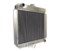 Radiateur en alliage pour Escort Mk1 Mk2, grand collecteur, raccord droit, BDA XE en aluminium