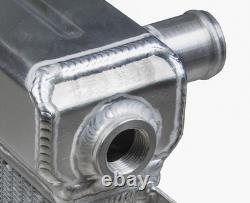 Radiateur en alliage pour Escort Mk1 Mk2, grand collecteur, raccord droit, BDA XE en aluminium