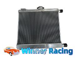 Radiateur en alliage pour Lancia Fulvia 1.3 1.3S V4 + Ventilateur électrique 12'' 12V et montage