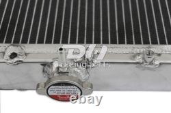 Radiateur en alliage pour Mitsubishi LANCER Evolution EVO 1 2 3 I II III 1992-95 Manuel