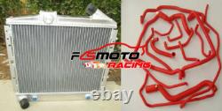 Radiateur en alliage pour Renault Super 5 GT R5 1.4L Turbo Phase 2 de 1988 à 1991 + Durite BLEUE