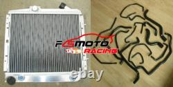 Radiateur en alliage pour Renault Super 5 GT R5 1.4L Turbo Phase 2 de 1988 à 1991 + Durite BLEUE