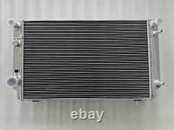 Radiateur en alliage + tuyaux en silicone NOIRS pour Jaguar XJS/XJ12 5.3L V12 AT 1976-1996