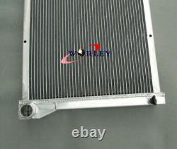 Radiateur en aluminium 3 rangées + cache + ventilateurs pour Chevy C10 C20 K10 K20 K30 1967-1972