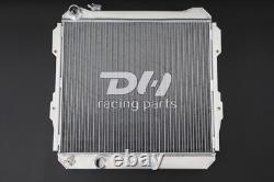Radiateur en aluminium 3 rangées compatible avec TOYOTA HILUX LN85 LN60 LN61 LN65 2.4L DIESEL MT 1984-1991
