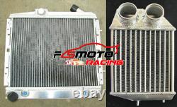 Radiateur en aluminium + Intercooler pour RENAULT 5 SUPER 5/R5 9/11 GT TURBO 85-1991 AT