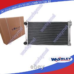 Radiateur en aluminium à 2 rangées pour Volkswagen VW Golf MK1/2 GTI/Scirocco 1.6 1.8 8V MT