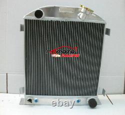 Radiateur en aluminium à 3 rangées pour Ford hot rod coupé avec moteur Chevy 350 V8 de 1932 32 AT