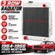 Radiateur En Aluminium &agrave; 3 Rang&eacute;es Pour Conversion V8, Pour Ford Mustang 1964-1966 Avec Moteur V8 302 5,0 L