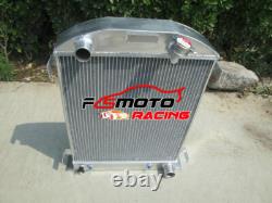 Radiateur en aluminium à 3 rangées pour coques de grille HI-BOY Ford 1932 moteurs Chevy V8 AT Radiateur en aluminium à 3 rangées pour coques de grille HI-BOY Ford 1932 moteurs Chevy V8 AT