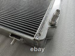 Radiateur en aluminium compatible Jaguar XJS/XJ12 5,3 L V12 BVA 1976-1996 + durites en silicone NOIR