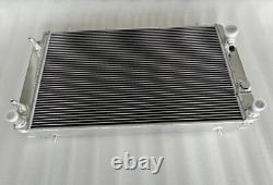 Radiateur en aluminium compatible Jaguar XJS/XJ12 5,3 L V12 BVA 1976-1996 + durites en silicone NOIR