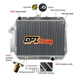 Radiateur en aluminium compatible avec Mazda B-Series B2200 B2600 Ford Courier UF Diesel MT 87-et-plus