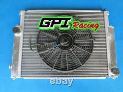 Radiateur en aluminium de 42 mm et ventilateur pour BMW Série 3 E36 M3 3.0 3.2 Z3 1992-2000