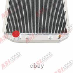 Radiateur en aluminium de conversion V8 à 3 rangées adapté aux Ford Mustang 64-66 moteur V8 302 5.0L