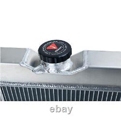 Radiateur en aluminium de conversion V8 à 3 rangées adapté pour Ford Mustang moteur 302 5.0L V8 64-66