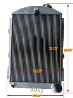 Radiateur en aluminium pour Chevrolet Hot Street Rod avec moteur 6 cylindres Chevy 1938 MT