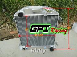 Radiateur en aluminium pour Ford hot rod coupé avec moteur V8 Chevy 350, 1932 32 AT