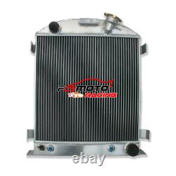 Radiateur en aluminium pour hot rod Ford raccourci avec moteur V8 Chevy 350, 1932 32 AT