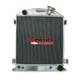 Radiateur En Aluminium Pour Hot Rod Ford Raccourci Avec Moteur V8 Chevy 350, 1932 32 At