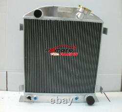Radiateur en aluminium pour hot rod Ford raccourci avec moteur V8 Chevy 350, 1932 32 AT