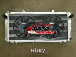 Radiateur en aluminium + ventilateur adapté pour Toyota MR2 MR-2 SW20 2.0 Turbo 1990-1999 MT