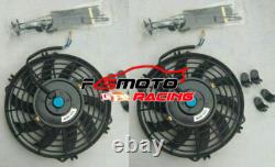 Radiateur en aluminium + ventilateur adapté pour Toyota MR2 MR-2 SW20 2.0 Turbo 1990-1999 MT