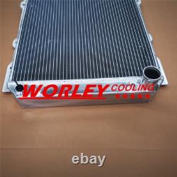 Radiateur en aluminium + ventilateur pour CHEVY HOT / STREET ROD 350 V8 1938 automatique en alliage