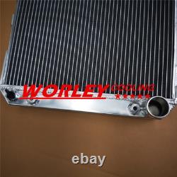 Radiateur en aluminium + ventilateur pour CHEVY HOT / STREET ROD 350 V8 1938 automatique en alliage