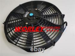 Radiateur en aluminium + ventilateur pour CHEVY HOT / STREET ROD 350 V8 1938 automatique en alliage