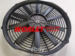Radiateur en aluminium + ventilateur pour CHEVY HOT / STREET ROD 350 V8 1938 automatique en alliage