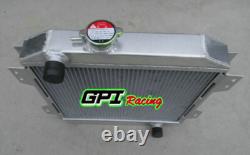 Radiateur en aluminium + ventilateur pour Ford Capri 1600 cc et 2000 cc 16L 20L