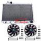Radiateur En Aluminium + Ventilateurs Pour Toyota Corolla Cressida Mx83 3.0l V6 7m-ge 1989-1993