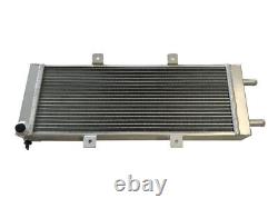 Radiateur universel en aluminium à 3 cœurs 23 x 8 échangeur de chaleur intermédiaire argenté